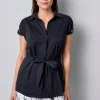 Longbluse mit Kettendetails am Arm
