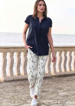 Longbluse mit Kettendetails am Arm