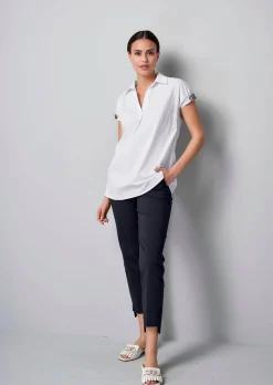 Longbluse mit Kettendetails am Arm