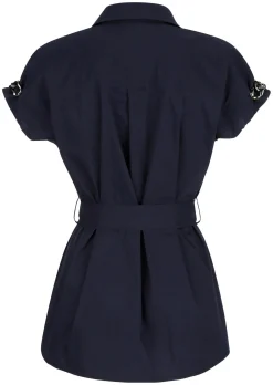 Longbluse mit Kettendetails am Arm
