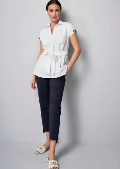 Longbluse mit Kettendetails am Arm