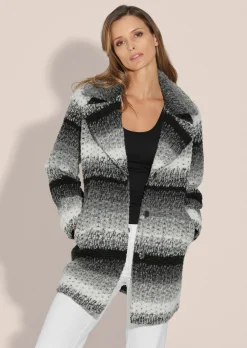 Longjacke in Struktur-Qualität