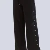 Marlenehose mit Zierknöpfen an den Seiten