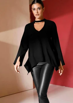 Oversizedbluse mit Cutout
