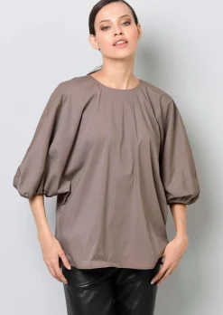 Oversizedbluse mit Fledermausärmel