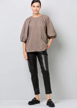 Oversizedbluse mit Fledermausärmel
