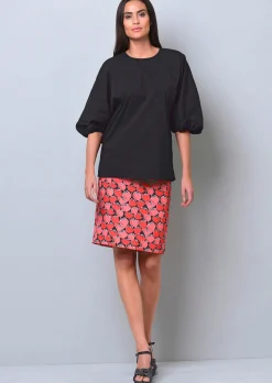 Oversizedbluse mit Fledermausärmel
