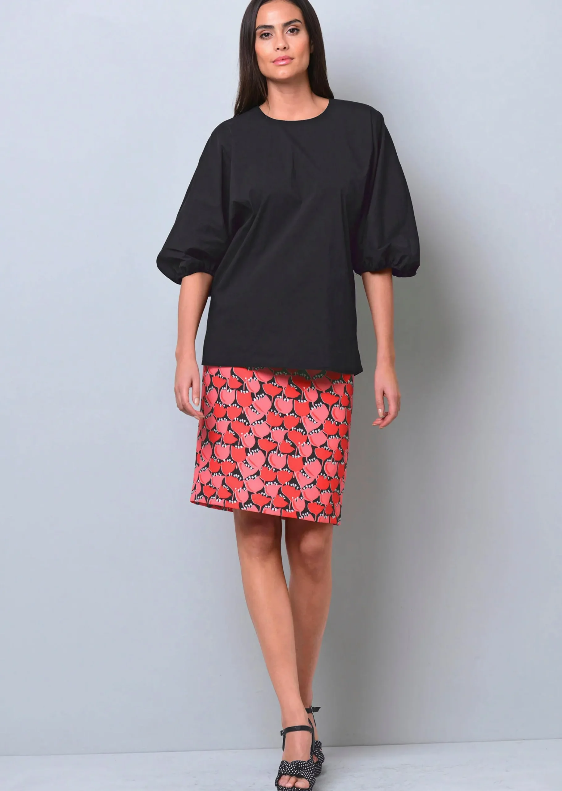 Oversizedbluse mit Fledermausärmel