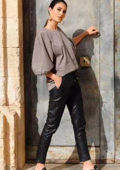 Oversizedbluse mit Fledermausärmel