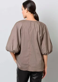 Oversizedbluse mit Fledermausärmel