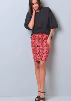 Oversizedbluse mit Fledermausärmel