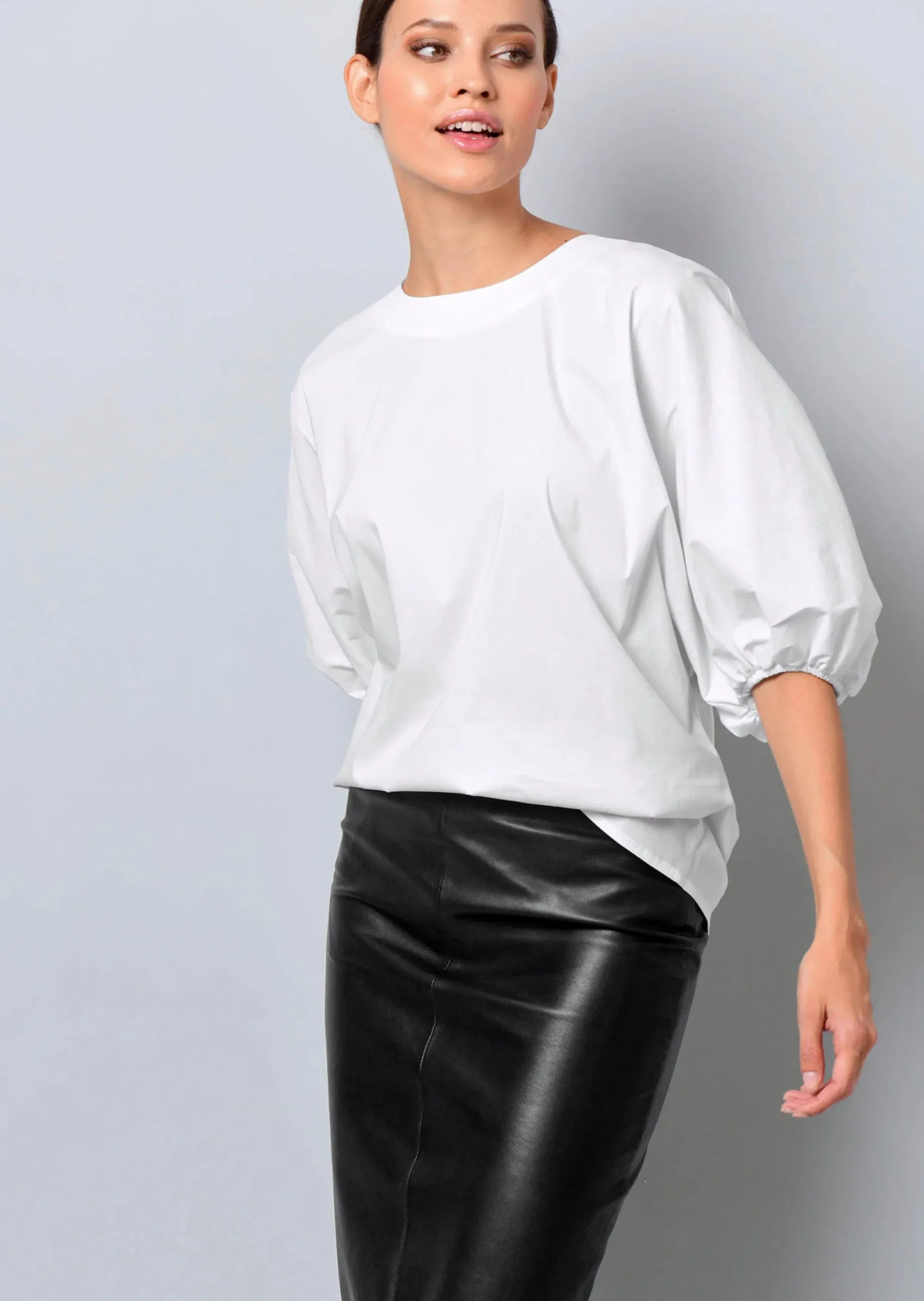 Oversizedbluse mit Fledermausärmel