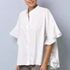 Oversizedbluse mit großem Volantärmel