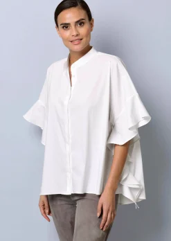 Oversizedbluse mit großem Volantärmel