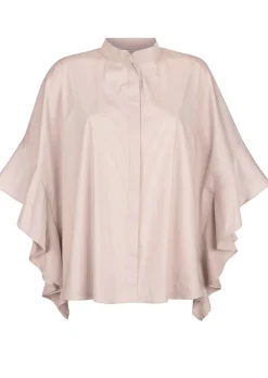 Oversizedbluse mit großem Volantärmel