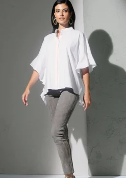 Oversizedbluse mit großem Volantärmel