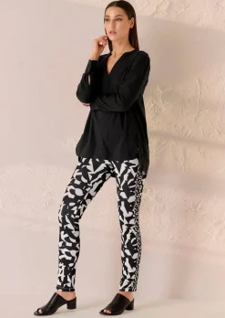 Oversizedbluse mit kleinen Falten im Rückteil