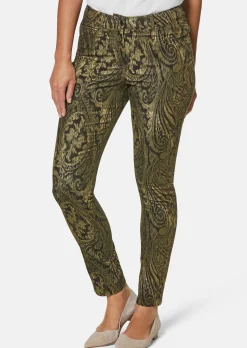 Paisley-Hose in samtiger Stretch-Qualität