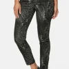Paisley-Hose in samtiger Stretch-Qualität