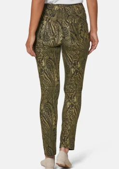 Paisley-Hose in samtiger Stretch-Qualität