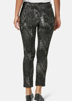 Paisley-Hose in samtiger Stretch-Qualität