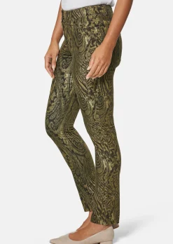 Paisley-Hose in samtiger Stretch-Qualität