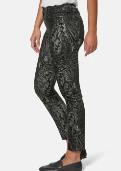 Paisley-Hose in samtiger Stretch-Qualität