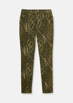 Paisley-Hose in samtiger Stretch-Qualität