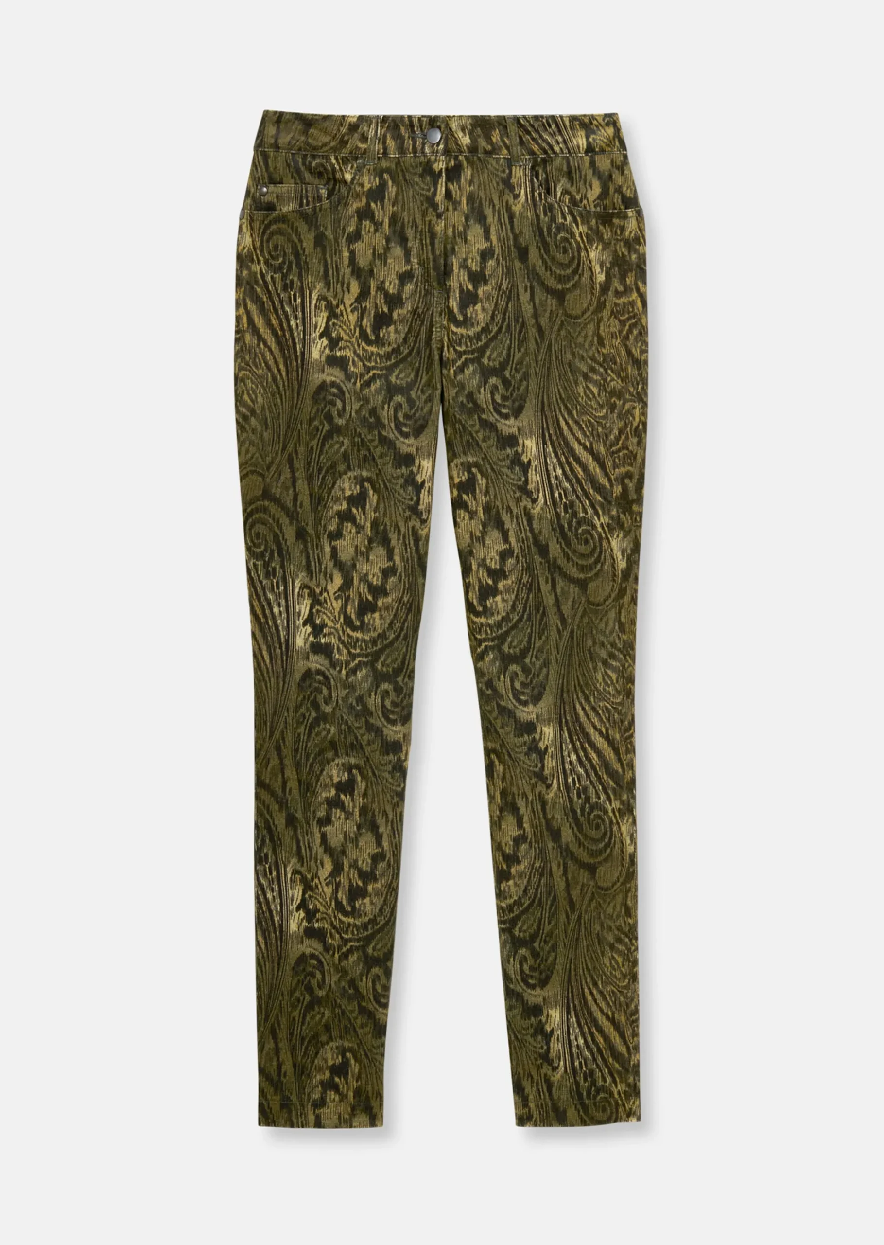 Paisley-Hose in samtiger Stretch-Qualität