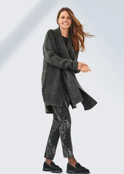 Paisley-Hose in samtiger Stretch-Qualität