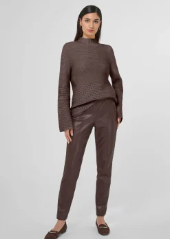 Pullover mit Ajour-Akzenten