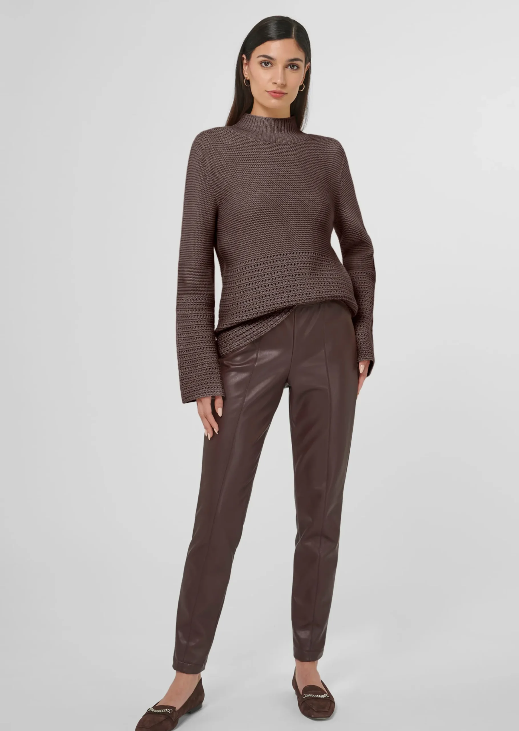 Pullover mit Ajour-Akzenten