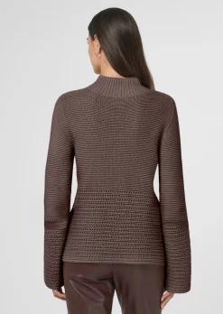 Pullover mit Ajour-Akzenten