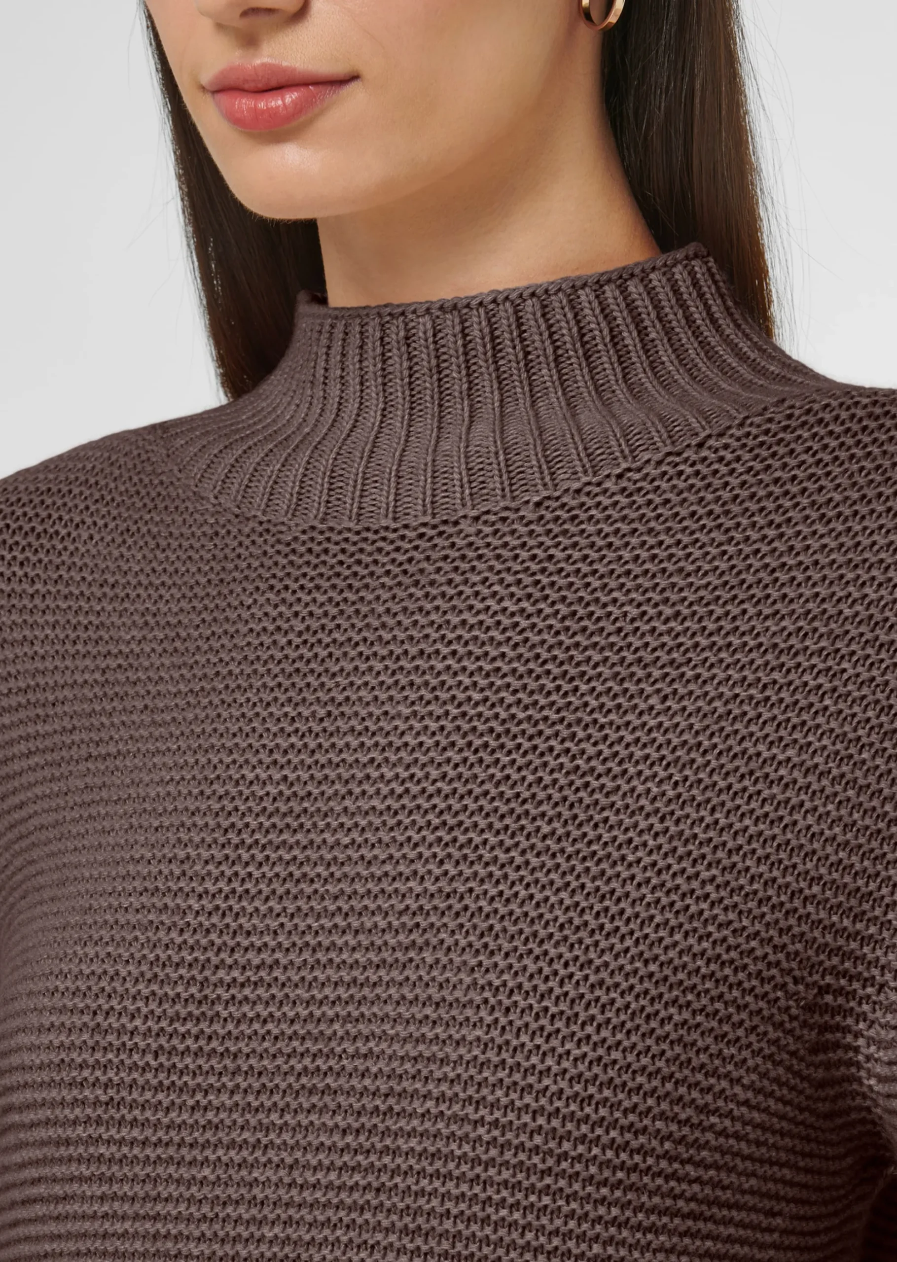 Pullover mit Ajour-Akzenten