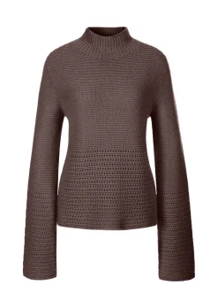 Pullover mit Ajour-Akzenten