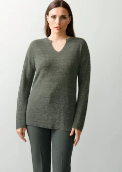 Pullover mit Effektgarn