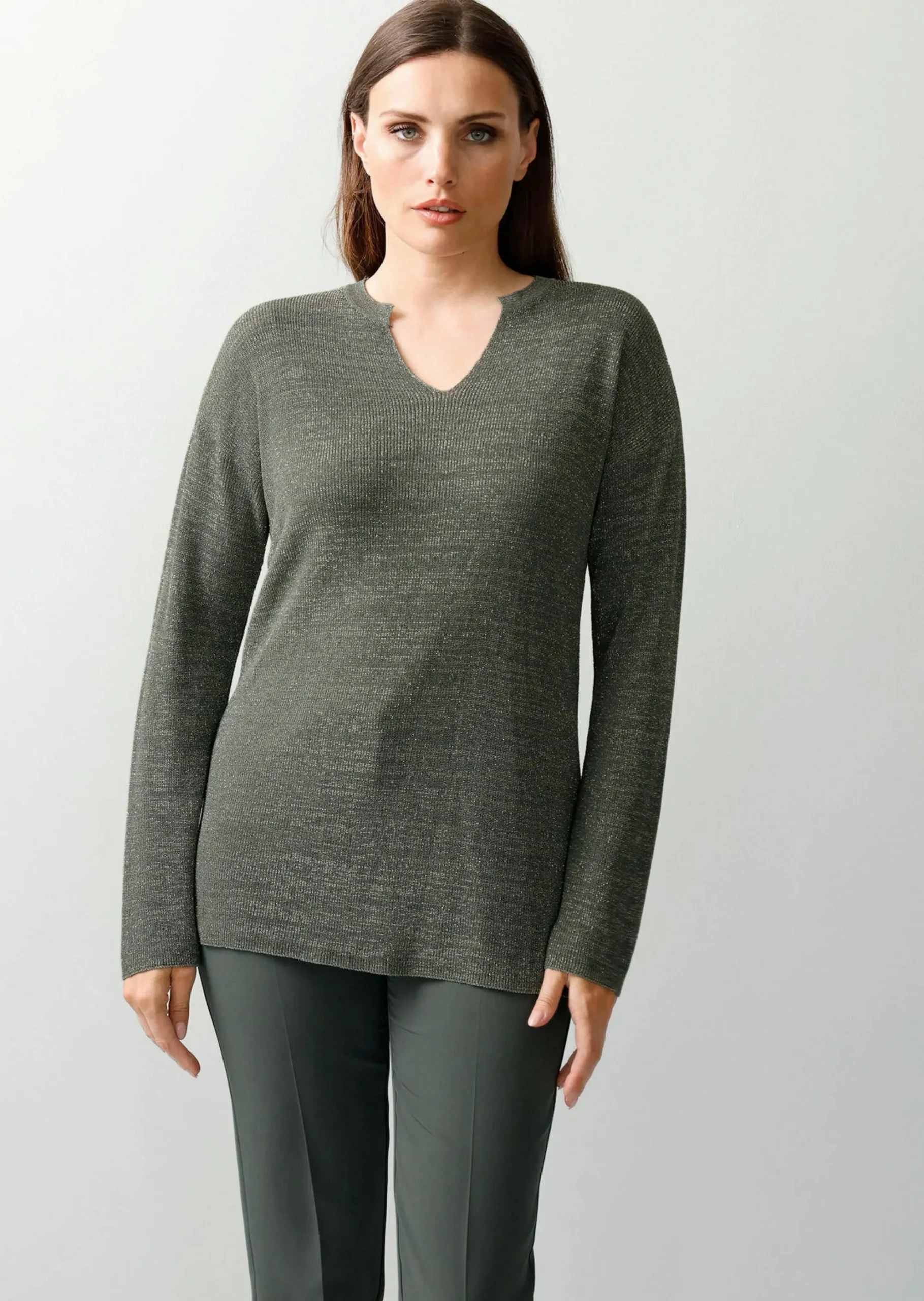Pullover mit Effektgarn