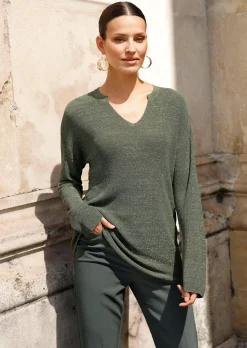 Pullover mit Effektgarn