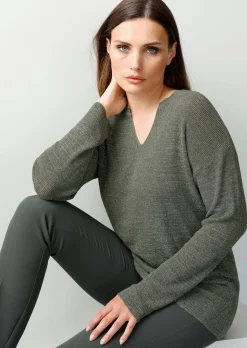Pullover mit Effektgarn