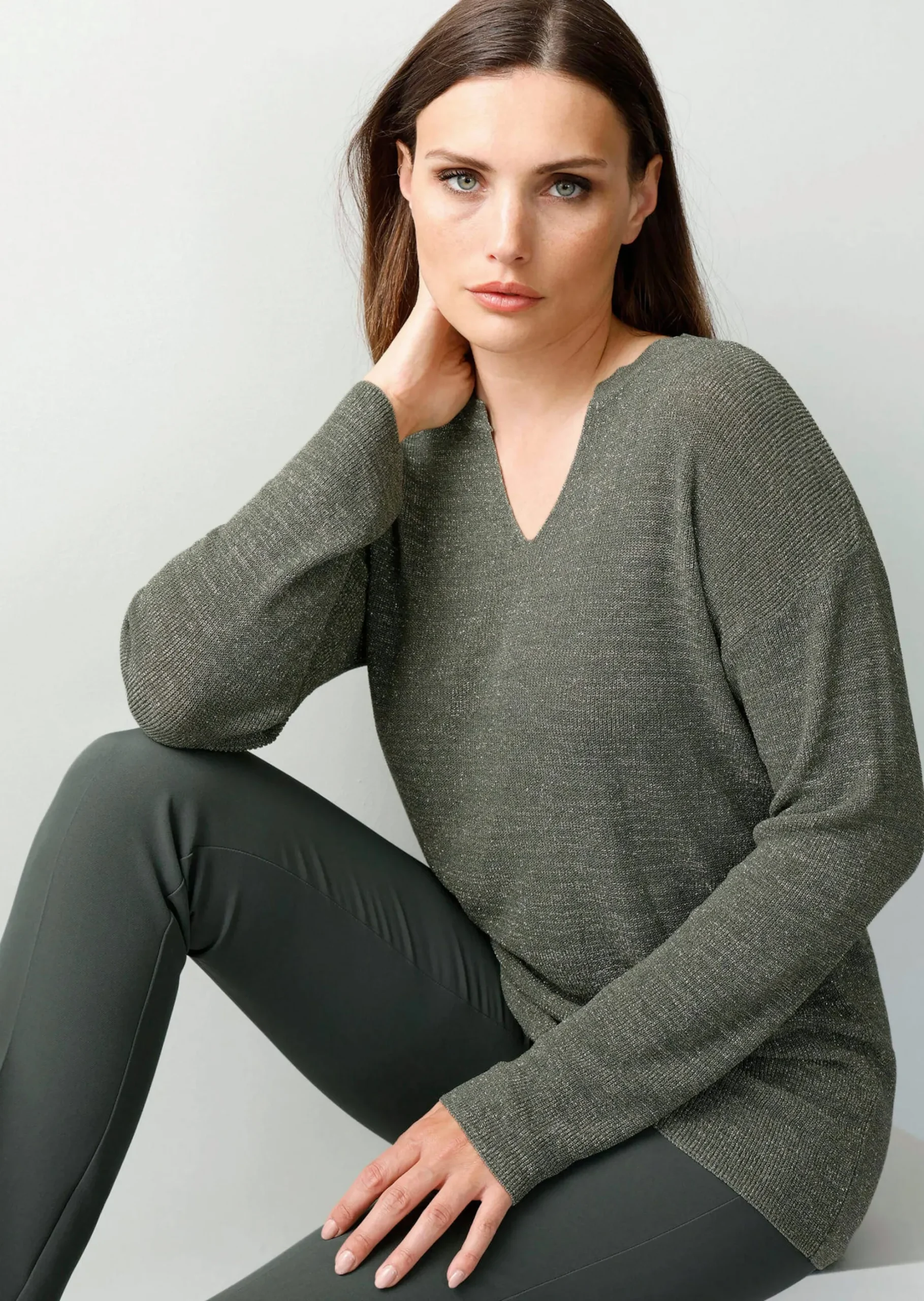 Pullover mit Effektgarn
