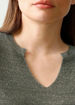 Pullover mit Effektgarn