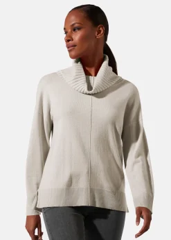 Pullover mit großem Capuchon-Kragen