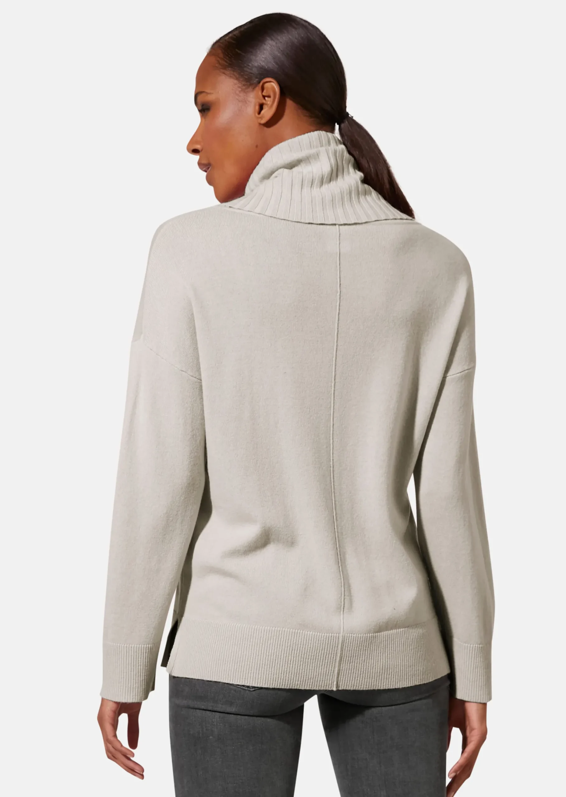 Pullover mit großem Capuchon-Kragen