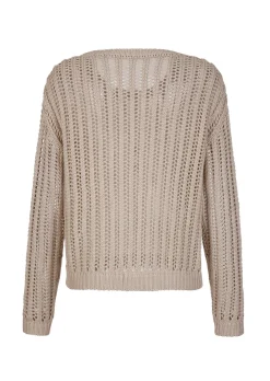 Pullover mit Lochstrickmuster