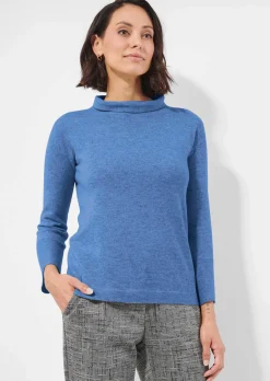 Pullover mit Stehkragen