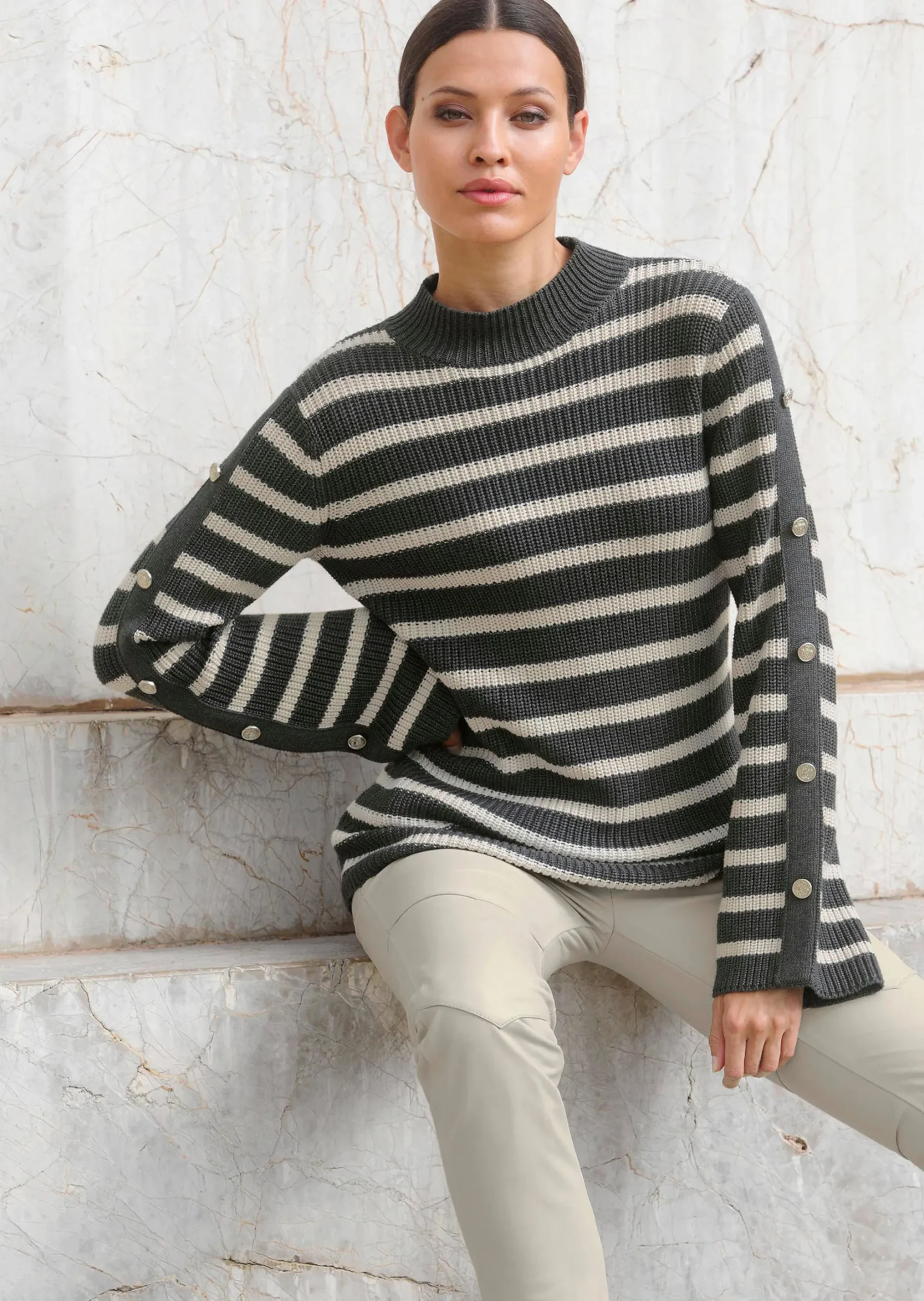 Pullover mit Trompetenärmeln