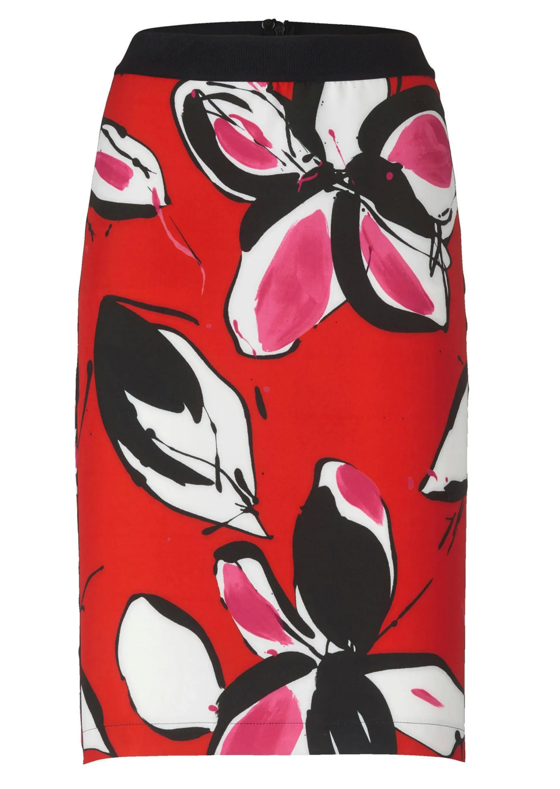 Rock mit floralem Dessin