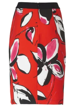 Rock mit floralem Dessin