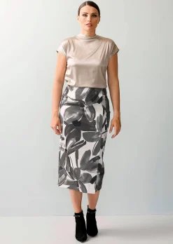 Rock mit floralem Print