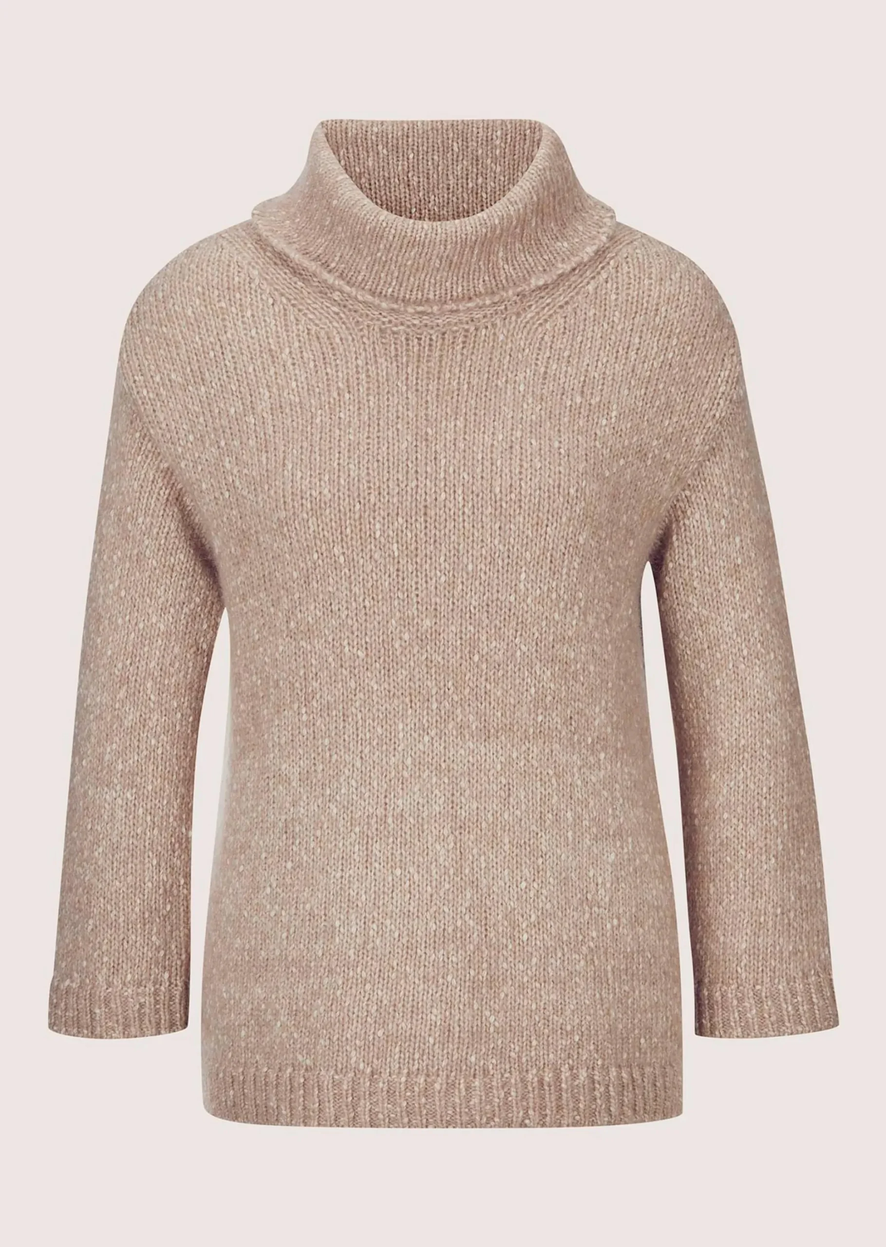Rollkragen-Pullover mit 3/4-Arm